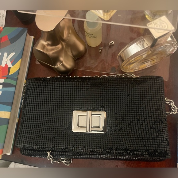 Handbags - Black Dressy Cross Body bag